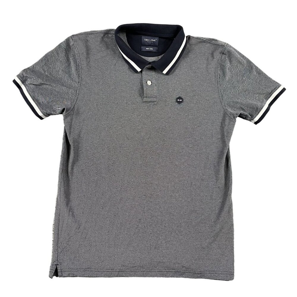 Eden‎ Park Paris Mens Polo Shirt Mens Large Pima Cool Grey Golf Shirt